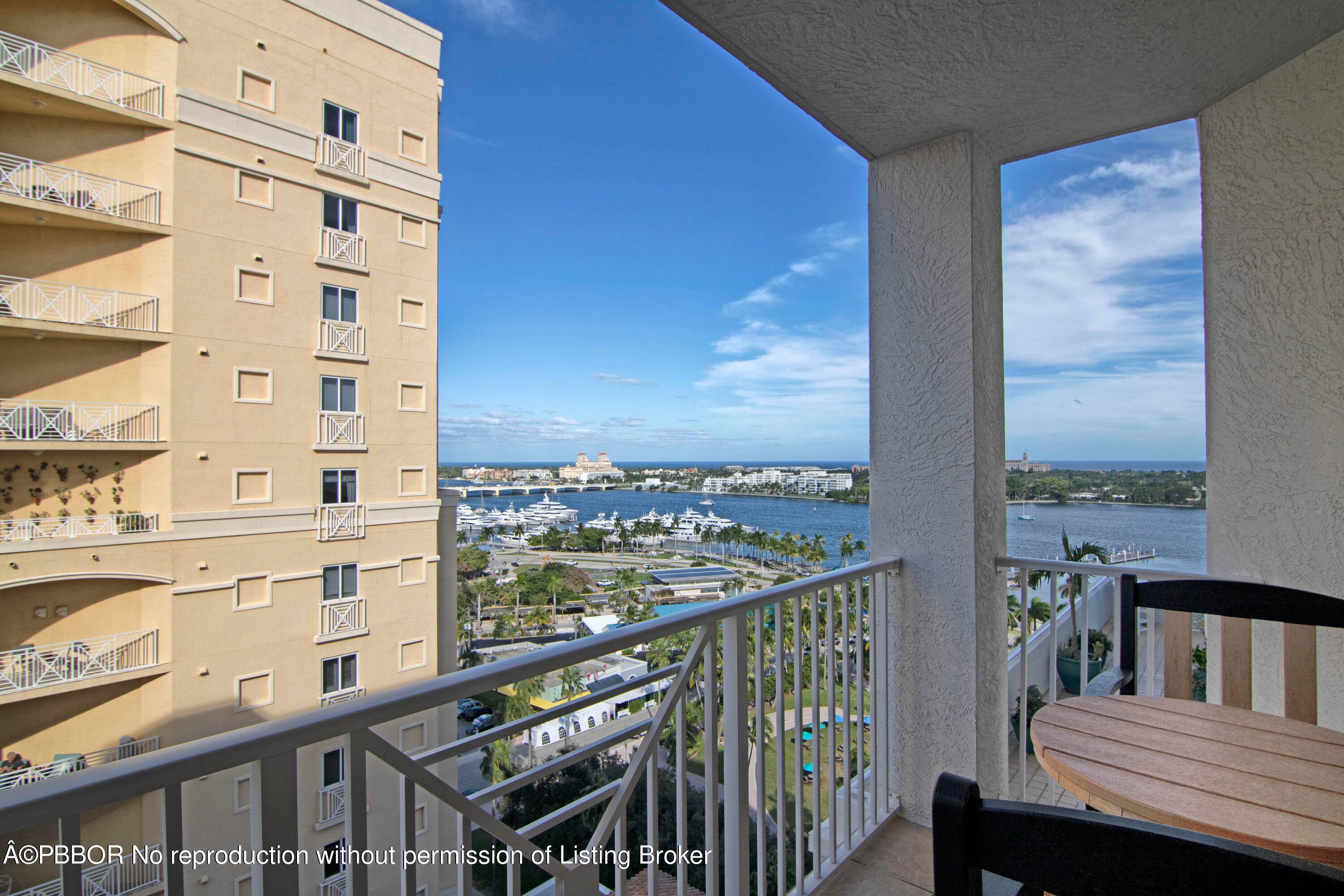 Enjoy fabulous Intracoastal and Palm Beach views from this totally upgraded, fully furnished 2 2 unit in the best location in downtown West Palm Beach.