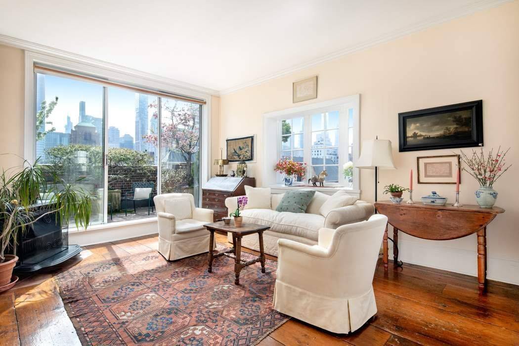 A sun filled, unique 1 Bedroom, 1 Bath south facing Penthouse with an exceptional terrace atop a Prewar Cooperative built in 1918, located on a quiet, tree lined block in ...
