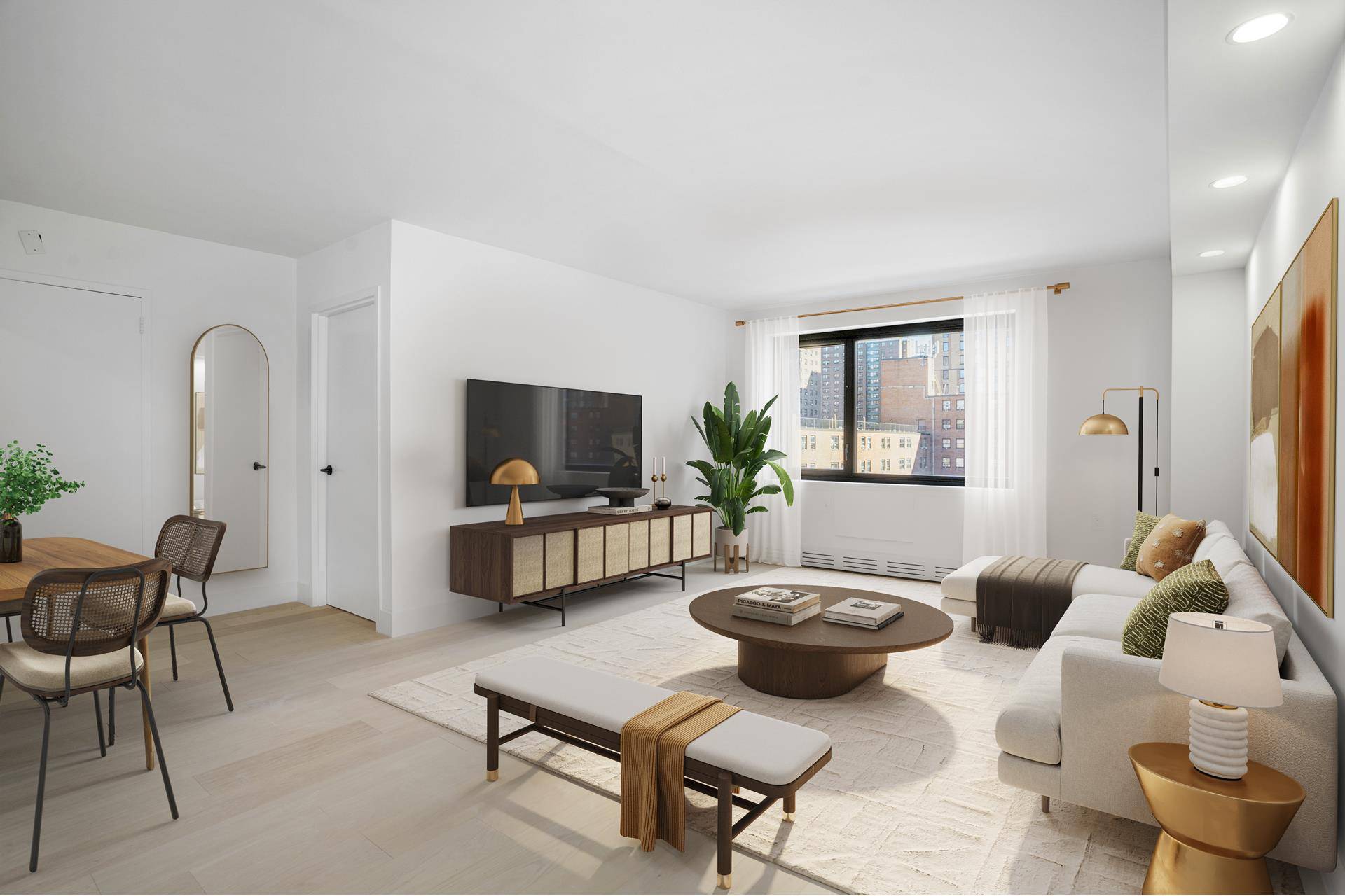 Welcome to Apt 5A at The Fifth Avenue Condominium, where luxury living meets an unbeatable location.