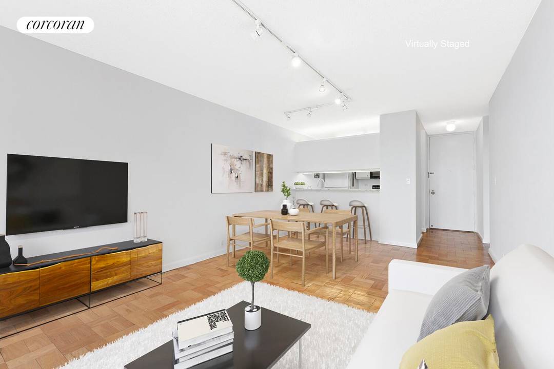 Residence 12H at 415 East 37th Street is a quiet, 700 square foot one bedroom, one bath rental in a white glove, full service condominium with extensive amenities and open ...