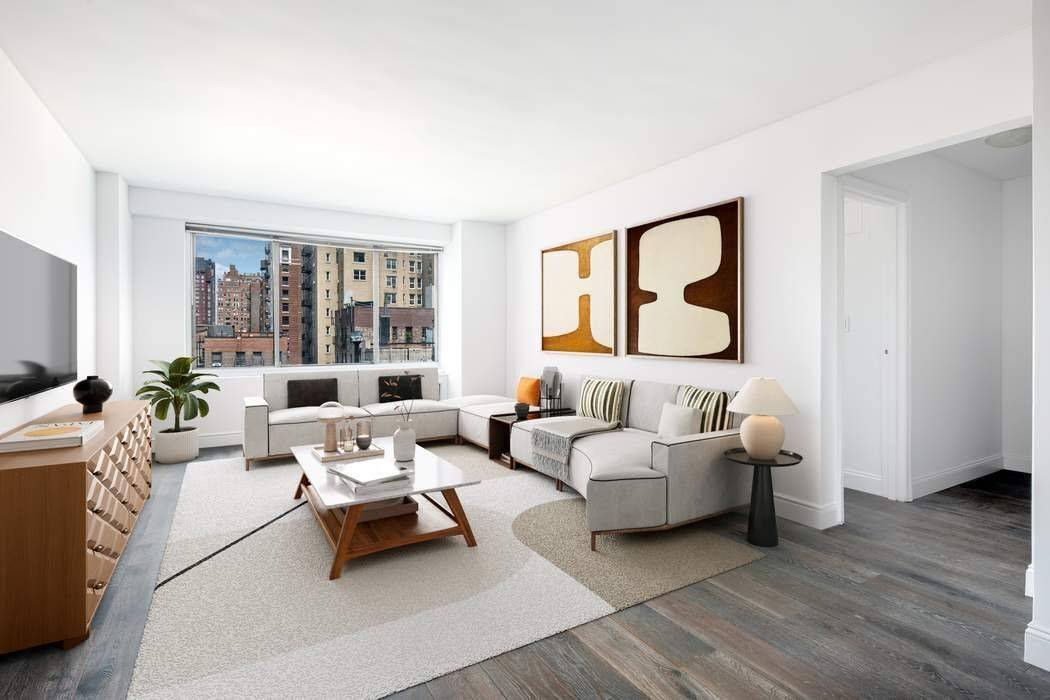 Located on Central Park West, this recently renovated apartment has just completed a full makeover.