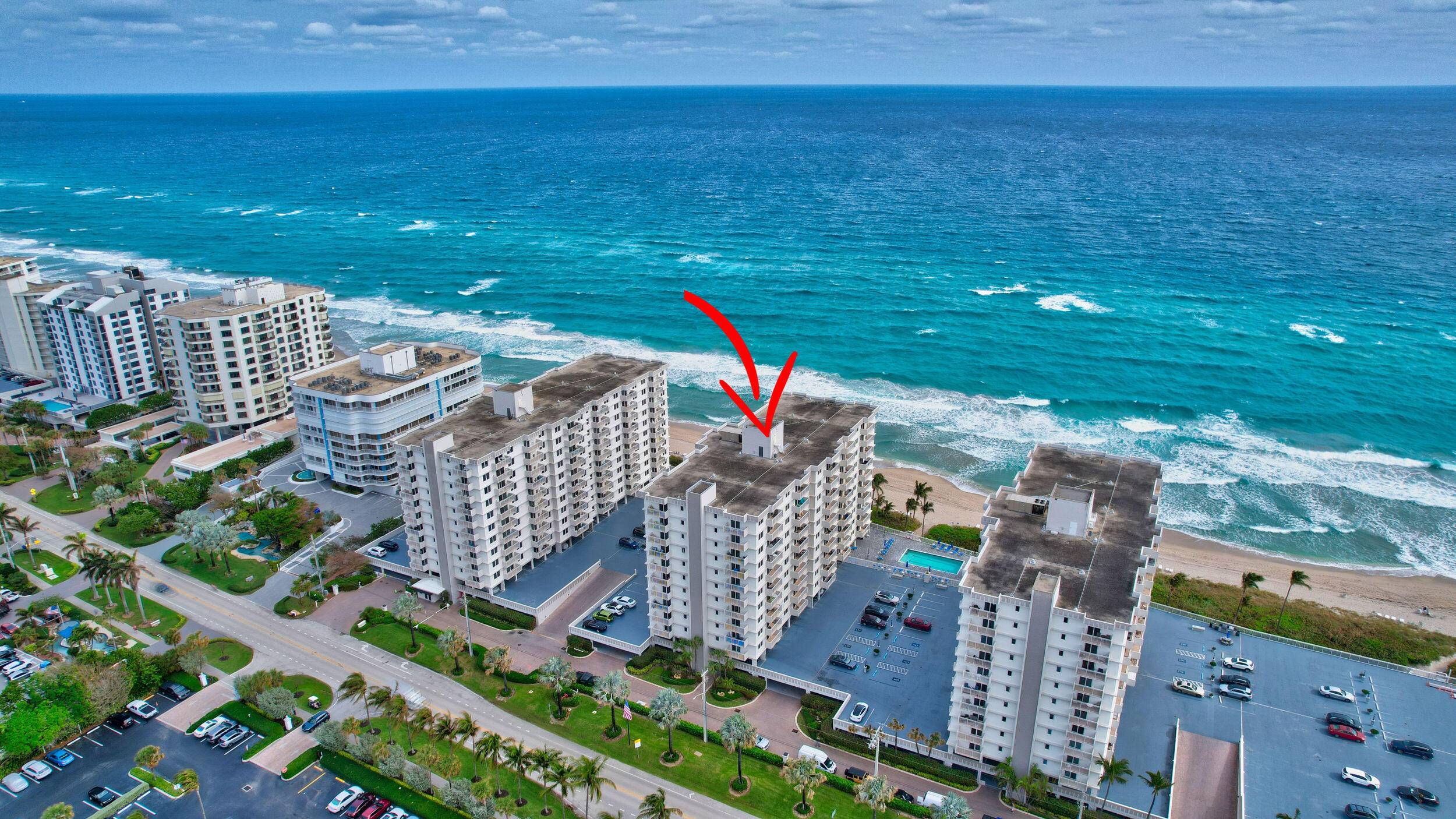 Owner willing to finance this beachfront fully renovated 2 bedroom, 2 bathroom condo in the heart of Highland Beach.