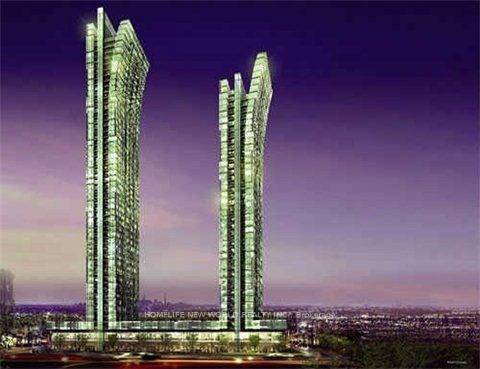 Luxurious Emerald Park 2 Den Corner Suite On High 30th Floor With 9Ft Ceilings, Floor To Ceiling Windows, 933 Sq Ft As Per Builder's Plan Including Balcony.