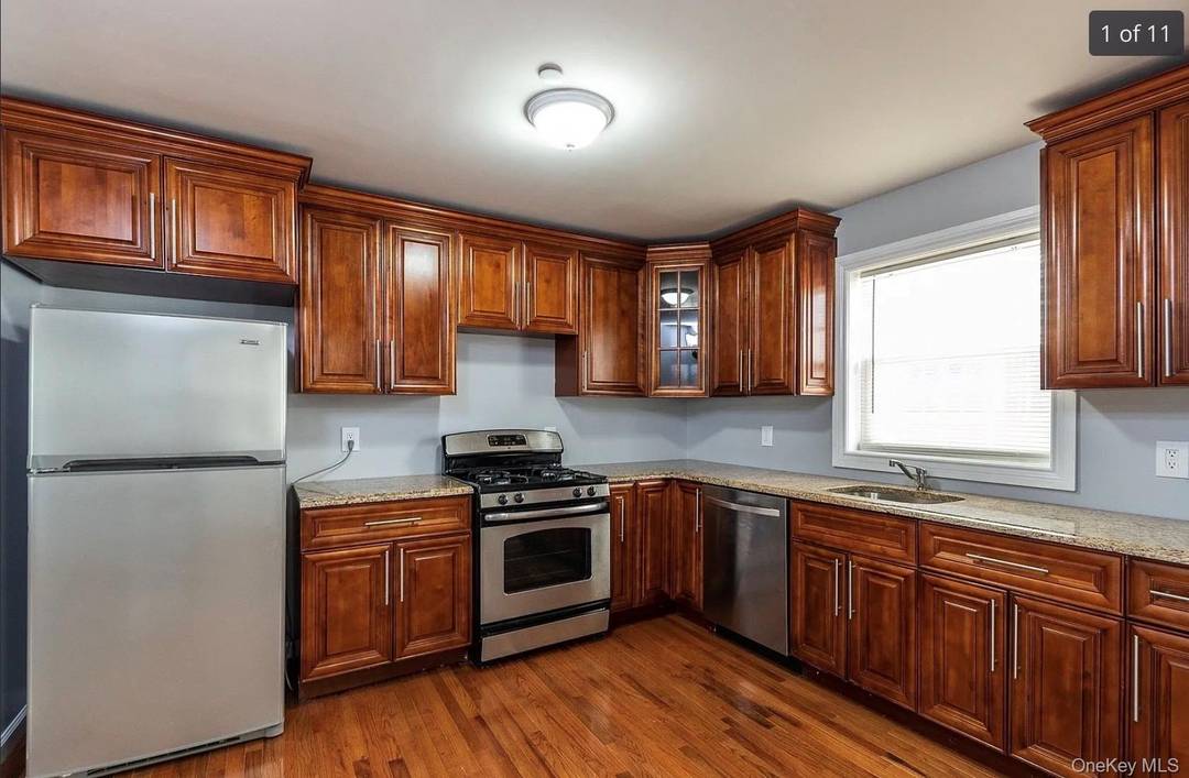 Beautiful recently renovated large 3 bedroom apartment with 1 and a half bathrooms.