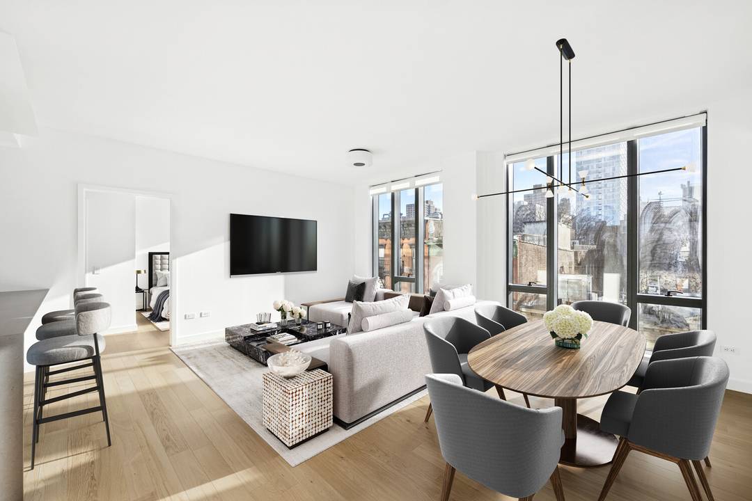 Stunning Contemporary Lower East Side Living at the Acclaimed 150 Rivington Luxurious, modern, and incredibly spacious, this sun bathed 2 bedroom, 2.
