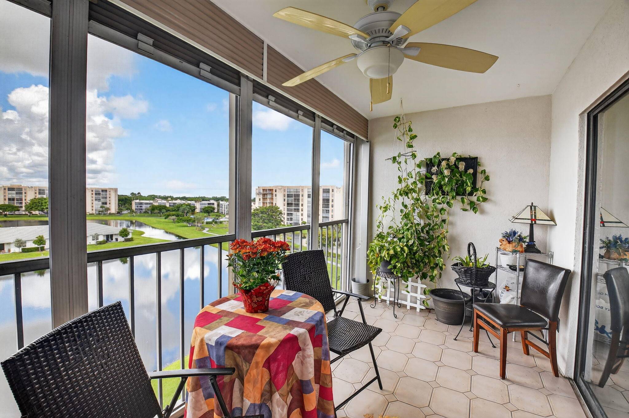 Experience resort style 55 living in this bright spacious 2BR 2BA CORNER unit.