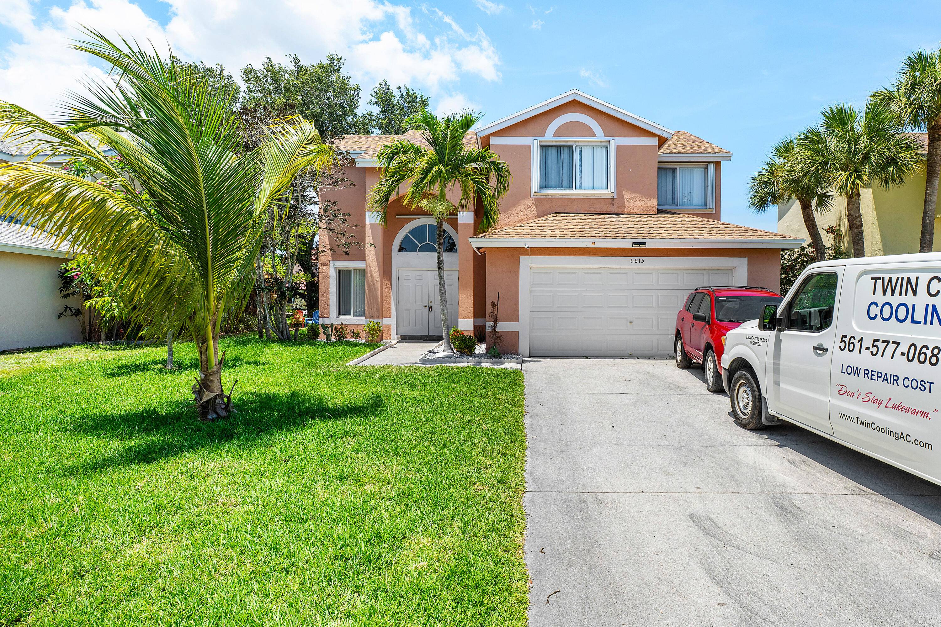 4 BEDROOMS WITH LOFT, ONE BEDROOM DOWN SET UP AS AN OFFICE, TWO 1 2 BATHS, 2 STORY, COVERED ENCLOSED PATIO, OVER SIZED BACKYARD, RARELY AVAILABLE, LUSHLY LANDSCAPED, FORMAL DINING ...