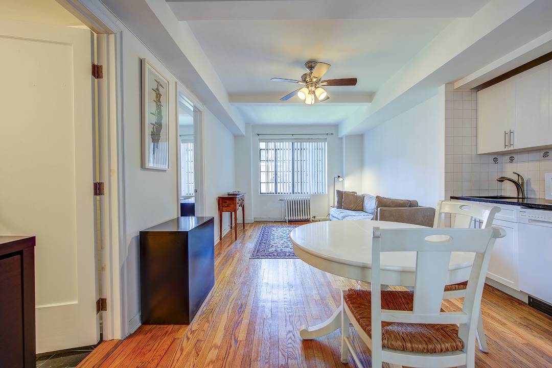 Beautifully renovated one bedroom on the 16th floor at New York City landmarked 45 Tudor City Place.