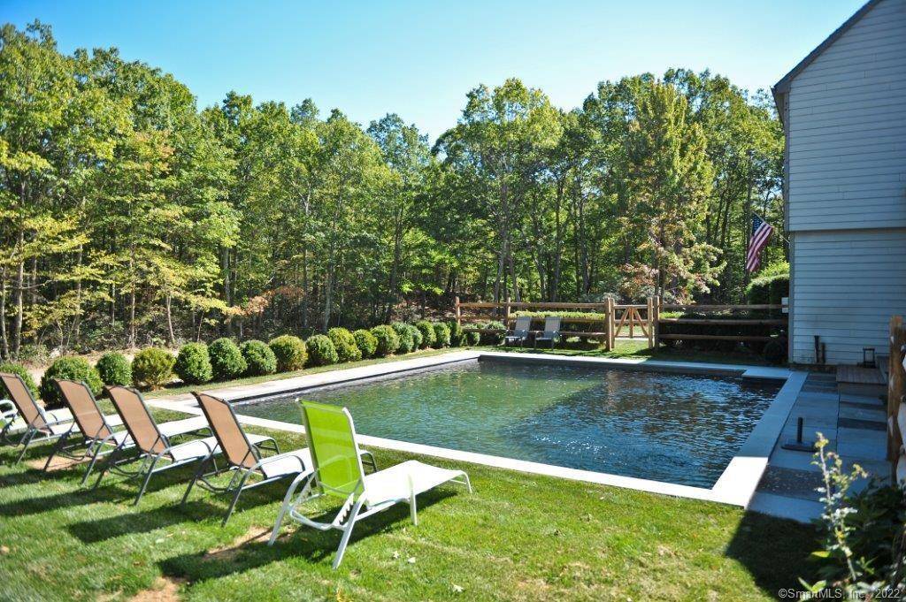 Perfect 6BR 3. 5 Bath home with heated pool and child's play gym on a scenic country dirt road that leads into a land preserve along the Shepaug River perfect ...