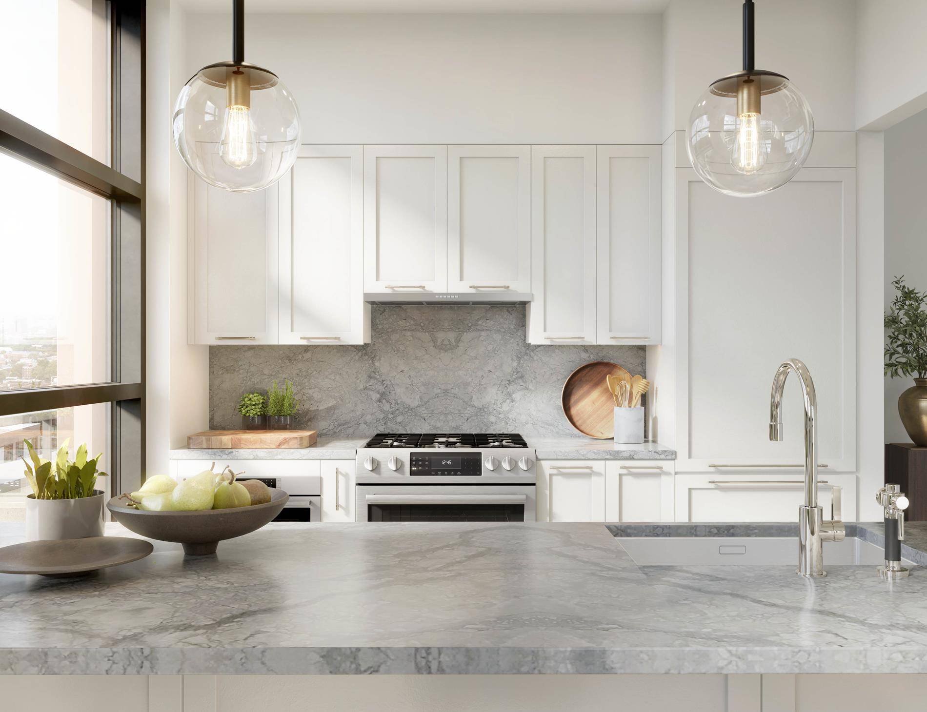 Introducing Residence 4D at BLVD, a stunning two bedroom, two bathroom condominium with balcony that offers an unparalleled living experience in the heart of Forest Hills.