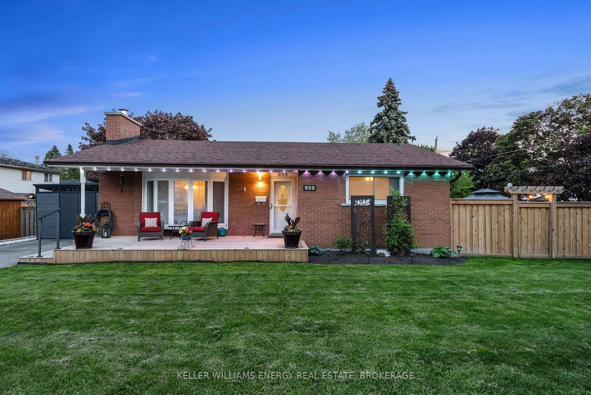 Welcome to 959 Denise Drive a beautifully updated 2 1 bedroom, 2 bathroom brick bungalow on a rare 55' x 100' corner lot offering two sun drenched, south facing backyards ...