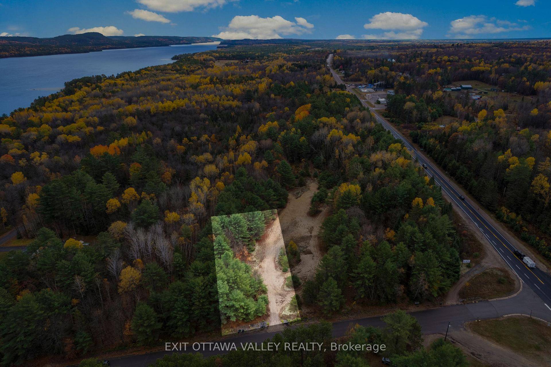 Treed building lots on quiet Moores Road minutes to Deep River and Hwy 17 with additional access to select parcels via Moose Avenue and Red Deer Trail.