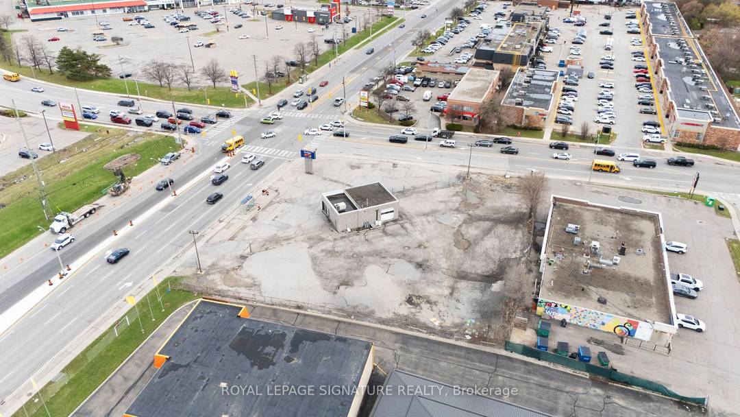 Highly visible 0. 84 acre corner property in Brampton featuring an approx.