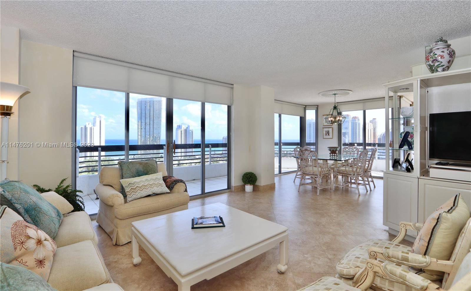 Exceptional corner unit offers breathtaking unobstructed views of the Ocean, the Intracoastal Sunny Isles.