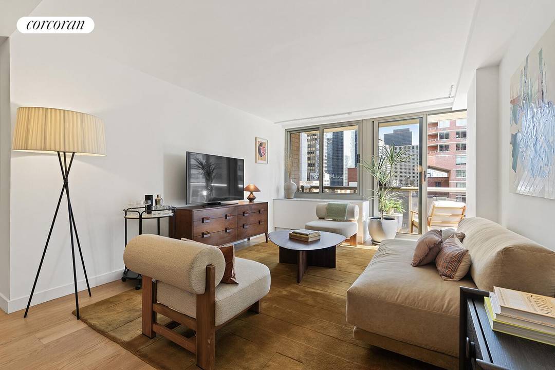 New Development Immediate Occupancy Unrivaled Ease of Ownership This well designed 639 square foot one bedroom condo offers sunny Midtown views from its spacious living room and balcony that extends ...