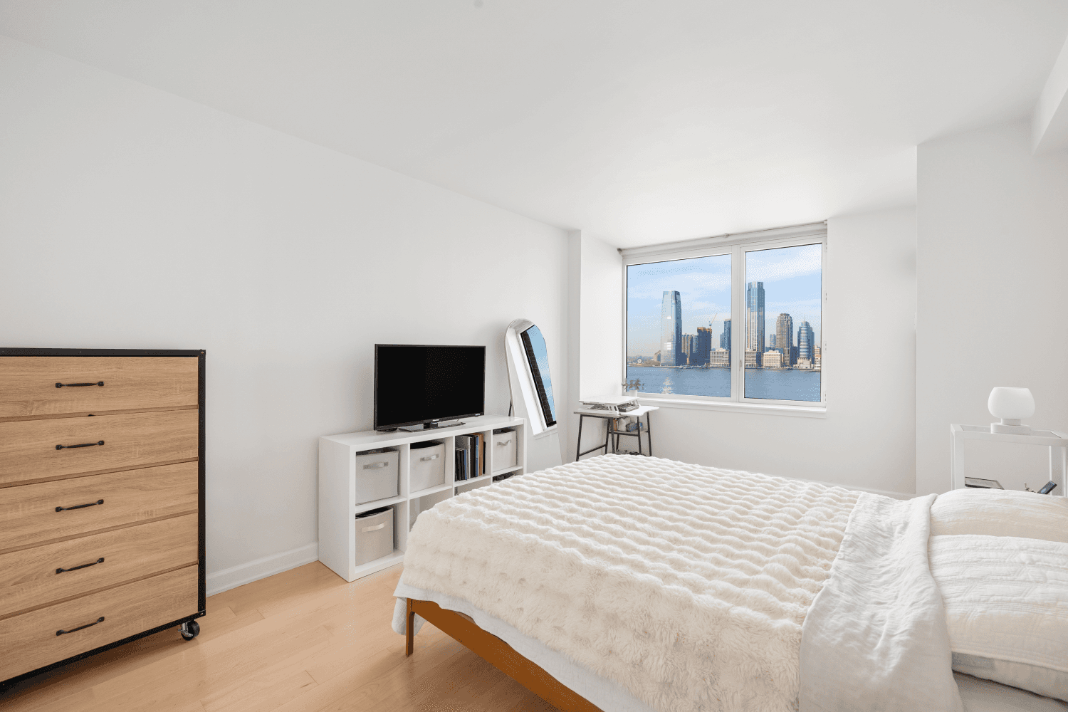 Breathtaking Hudson River Views Two Bedroom Home Office at The Solaire Co op with Condo rules.