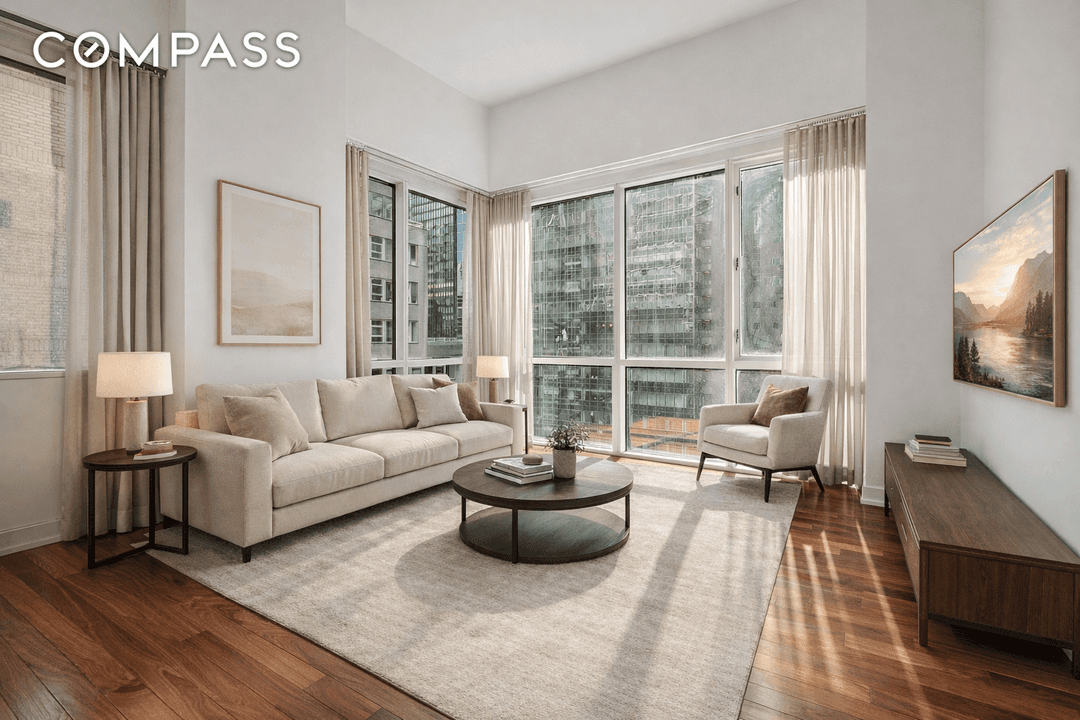 Located in the desirable Midtown neighborhood, in one of the area s finest condominiums, this exceptional one bedroom, one bath home offers the best of Manhattan living.