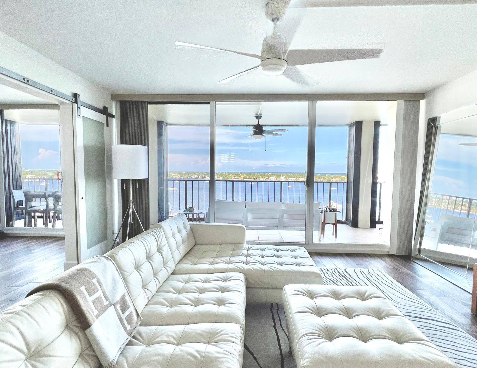 Luxury condo on the Intracoastal Waterway with ocean views, a marina and resort style amenities !