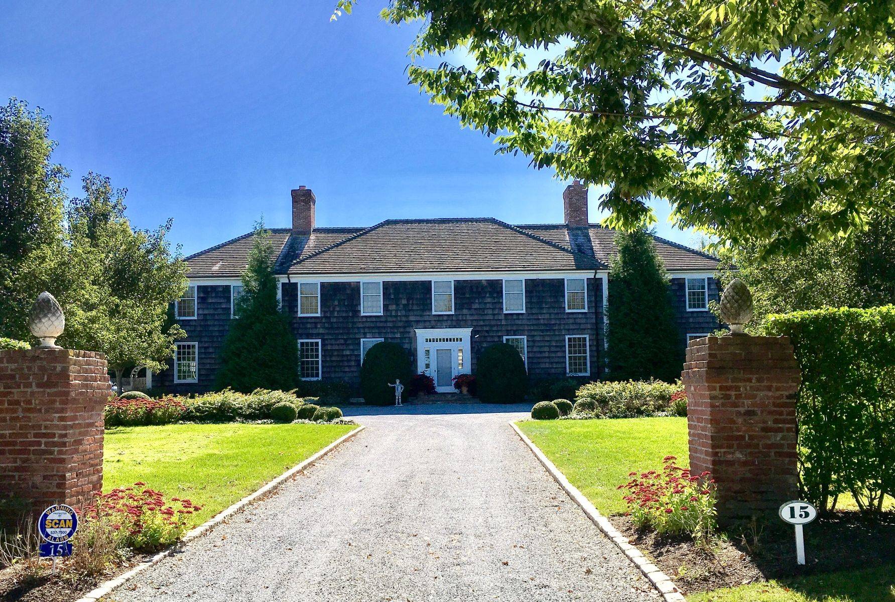 Bridgehampton South Stately Georgian 5 Bdrms., Pool, Pool House