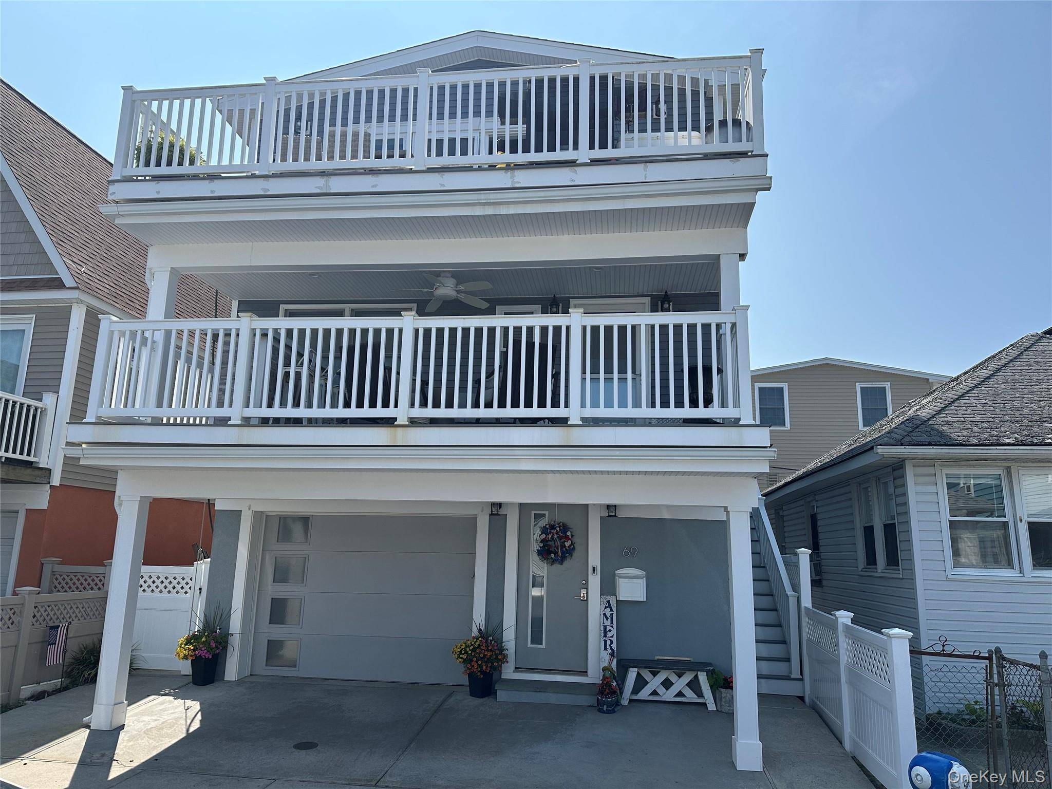 Beautiful West End Multi Level contemporary home, Walk up to Office with 1 2 Bath and large balcony, up to an open floor plan, Kitchen w granite countertops, Dinette, living ...