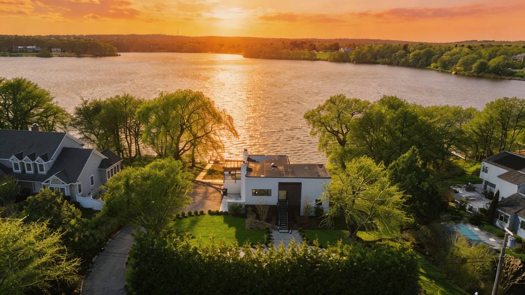 Watermill Modern Pond Front