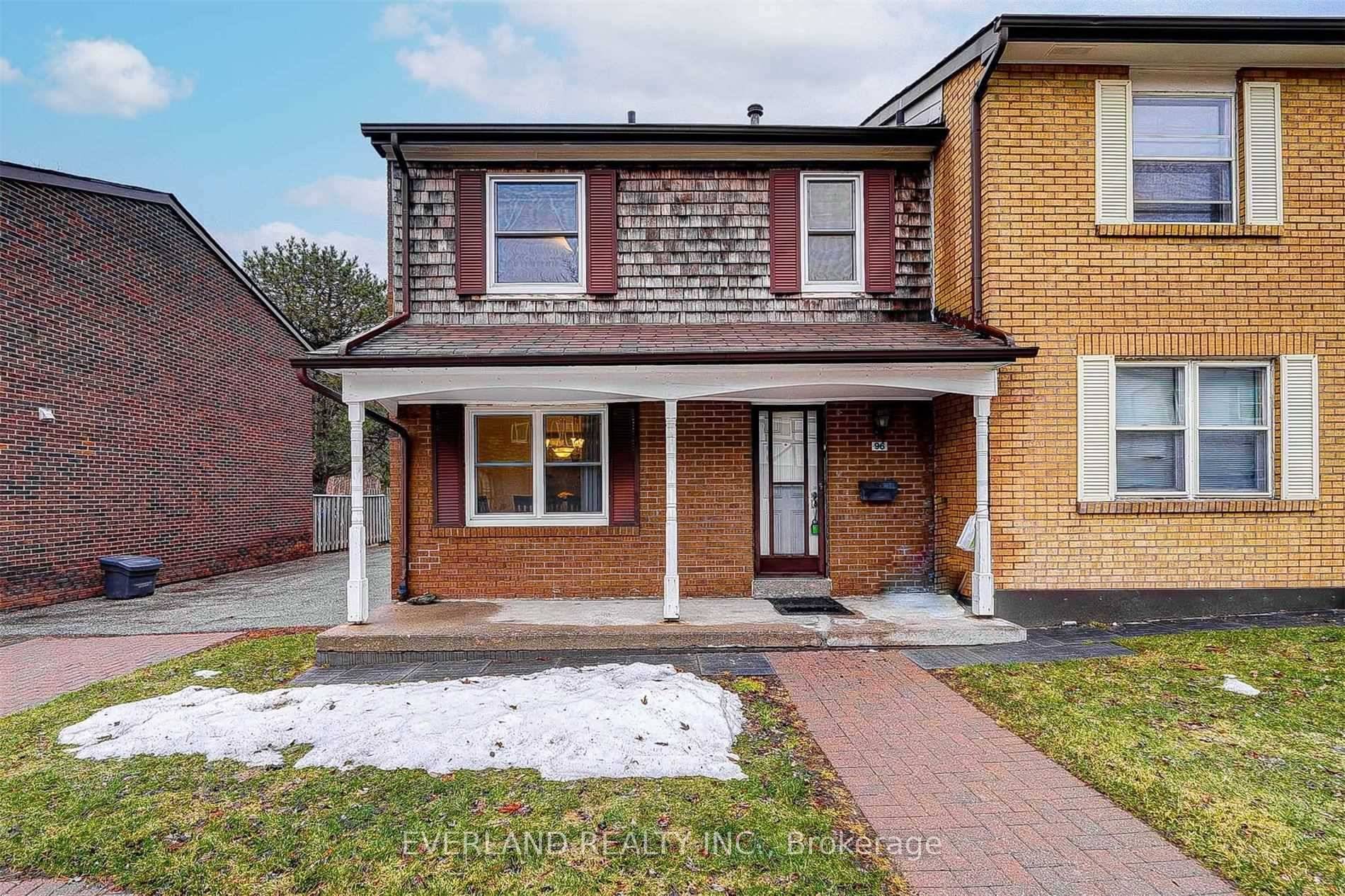 Great Location, Spacious And Sun Filled End Unit Like A Semi Detached.