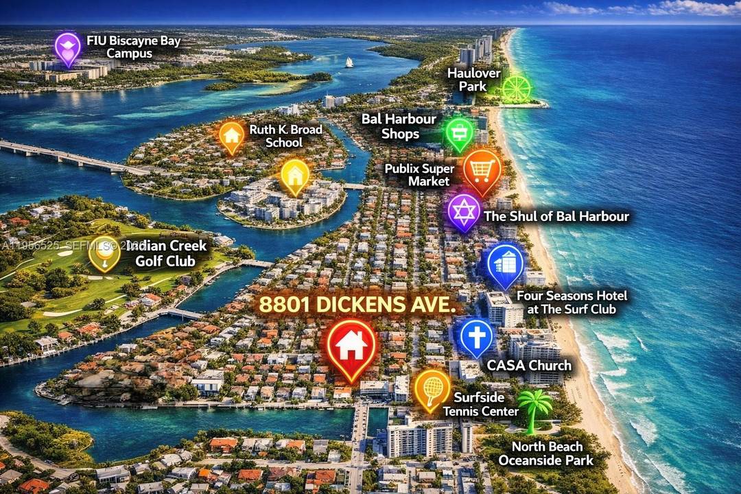 Imagine waking up every day on one of the most quiet, and family oriented streets in Surfside where children play safely, and life moves at a calmer, higher quality pace ...