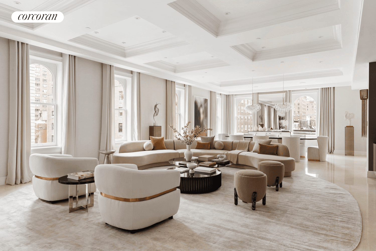 AN UPPER EAST SIDE LIFESTYLE OF PALATIAL PROPORTIONS 7 BEDROOMS 7 BATHROOMS 2 POWDER ROOMS 6, 688 INTERIOR SQFT 1, 822 EXTERIOR SQFT This newly staged exceptional home boasts radiant ...