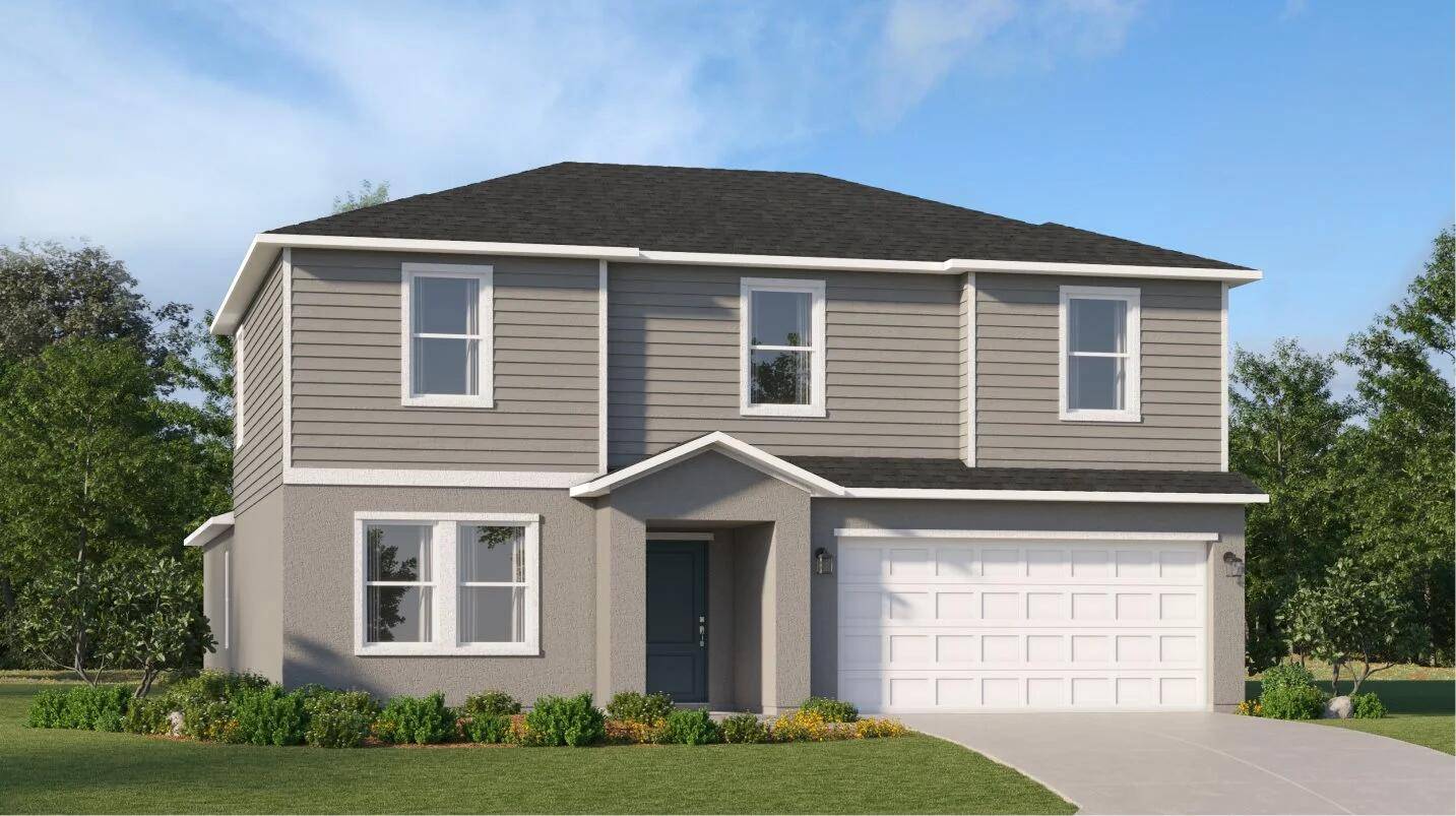 This new two level home boasts a modern and low maintenance layout.