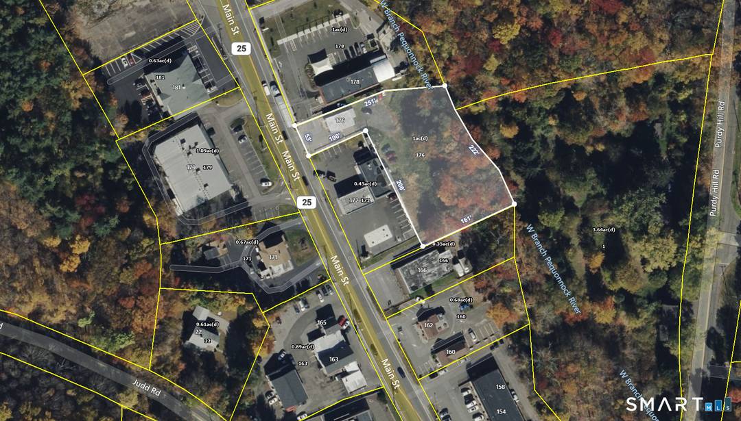 Prime commercial site located on Route 25 Main Street in Monroe's B 2 Business District an area designated for retail, office, restaurant, and general business uses.