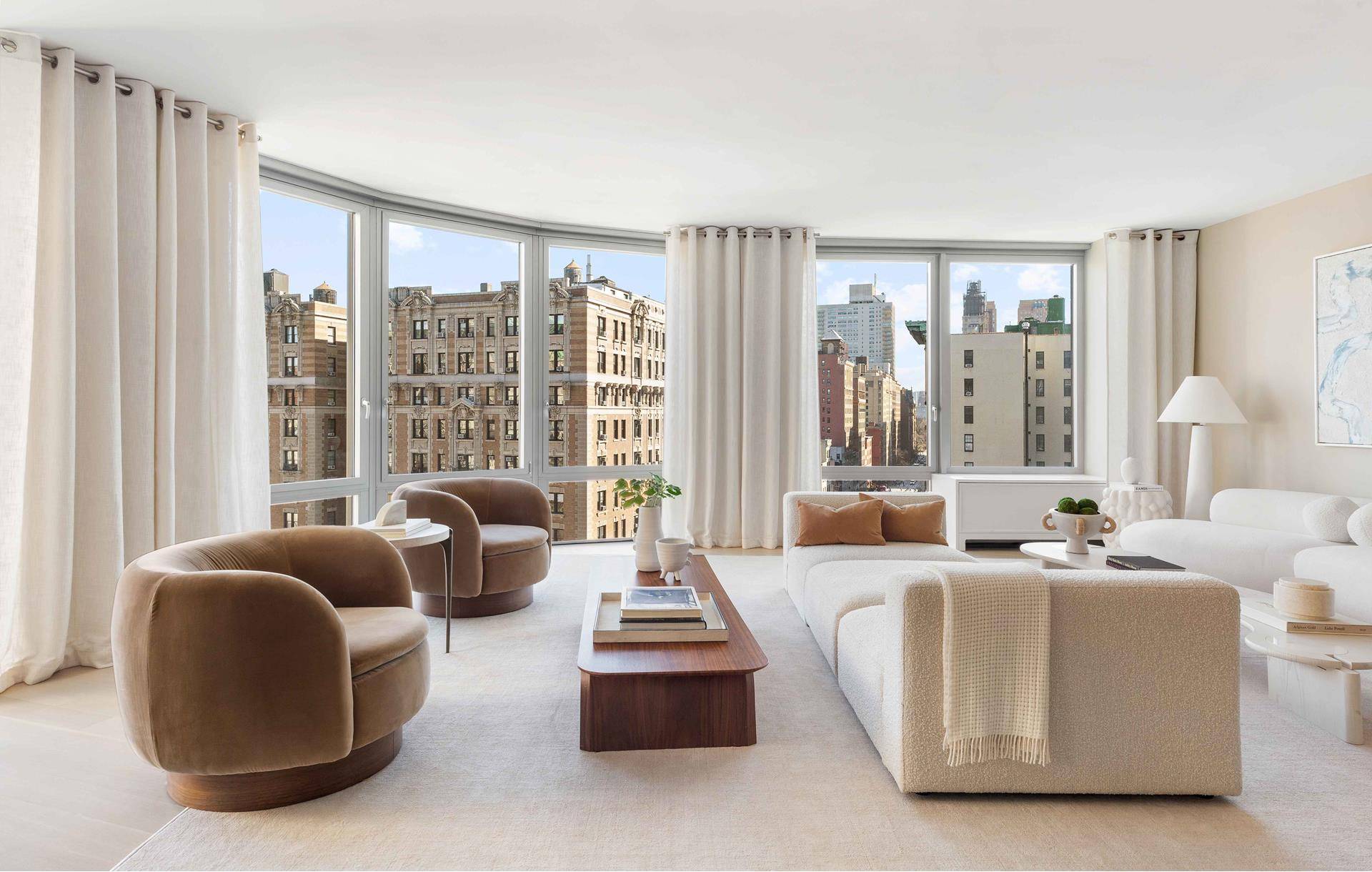 This beautiful, 4 bedroom, 4 and a half bathroom home showcases open views over the Upper West Side and beyond.