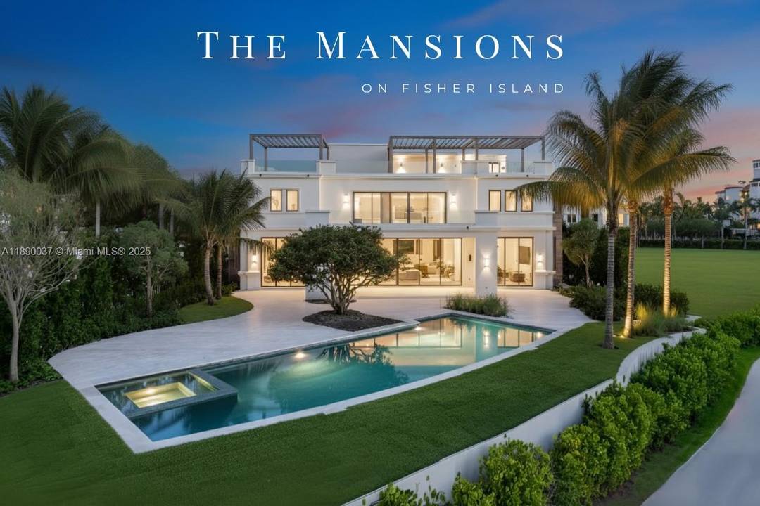 LIVE IN THE EPITOME OF LUXURY AT FISHER ISLAND'S FIRST TRUE BESPOKE MANSIONS FEATURING STUNNING BAY GOLF COURSE VIEWS !