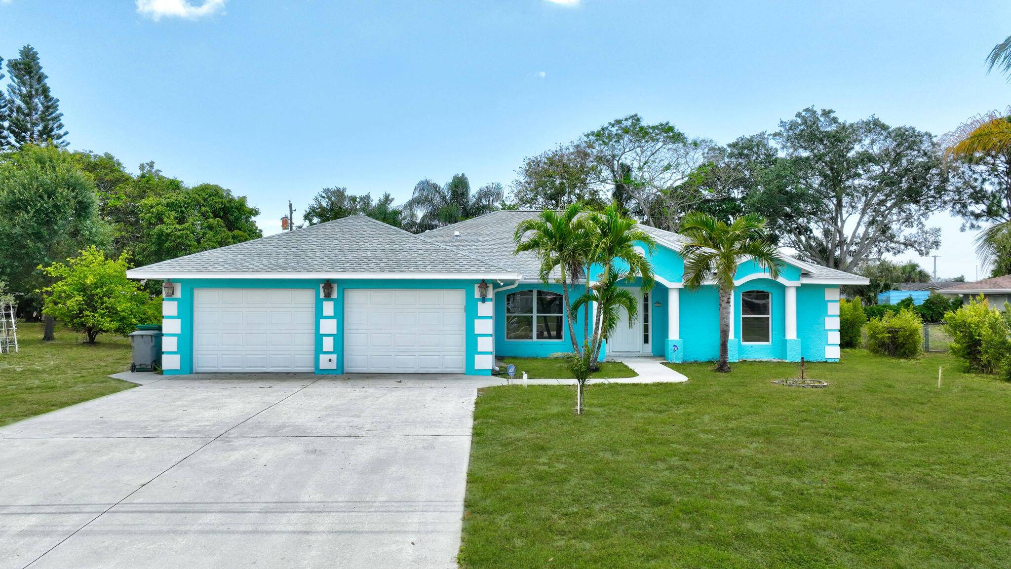 Spacious and well maintained 3 BR, 2 BA CBS home on a rare double lot totaling 0.