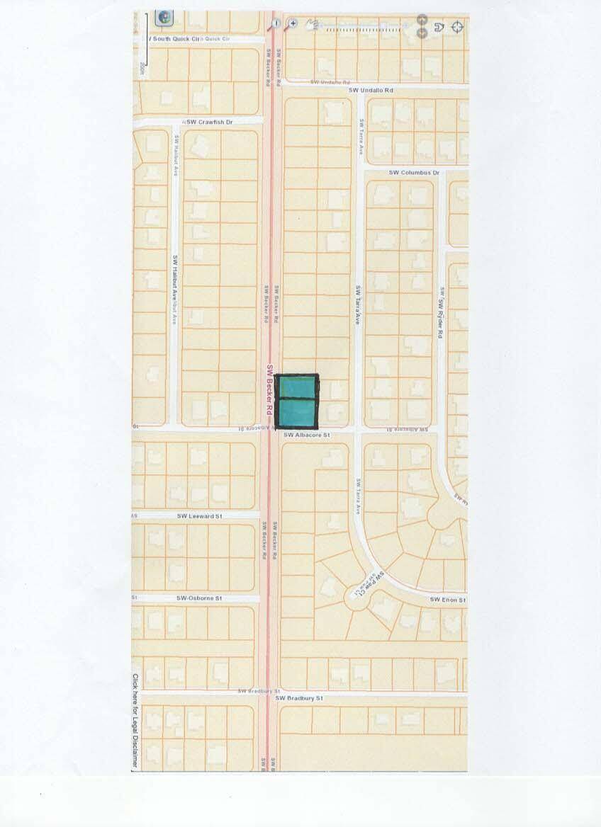 Parcel to be sold with adjoining corner lot on Albacore Street.