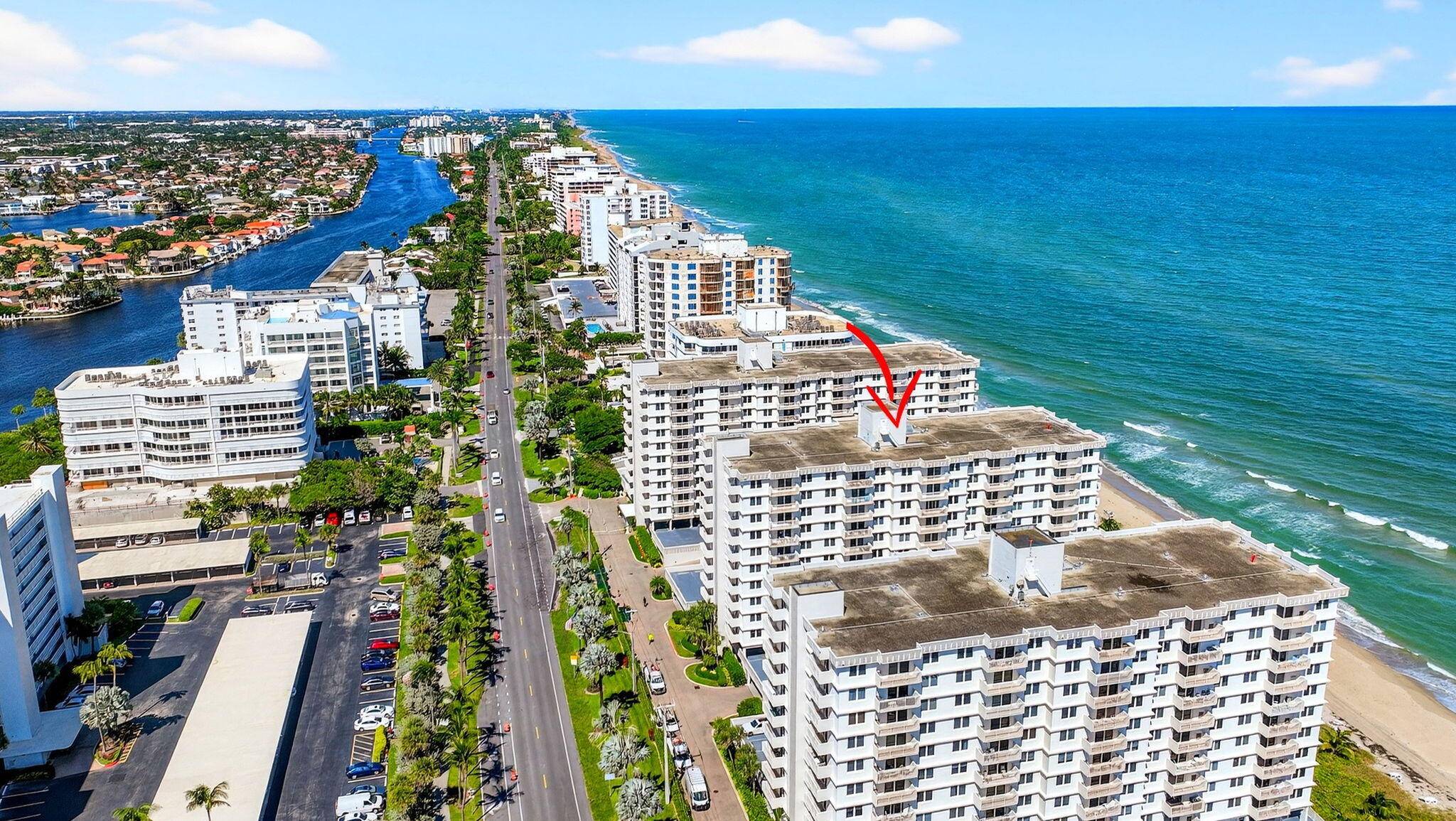 Experience spectacular oceanfront living from this fully renovated 2 bedroom, 2 bath condo perched on the 9th floor in the heart of Highland Beach.
