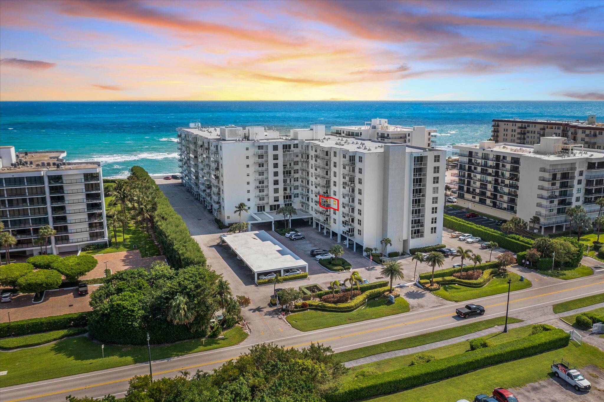 Experience beachfront living at its finest in this beautifully updated one bedroom, 1.