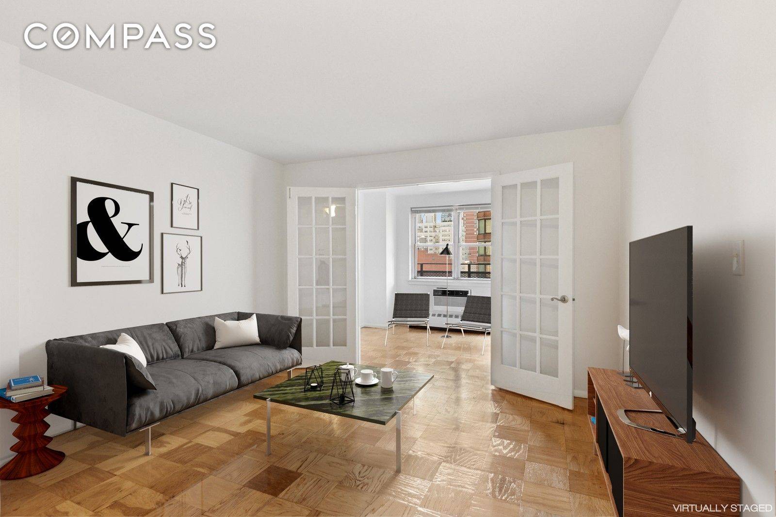 Jumbo, south facing One Bedroom with Terrace.
