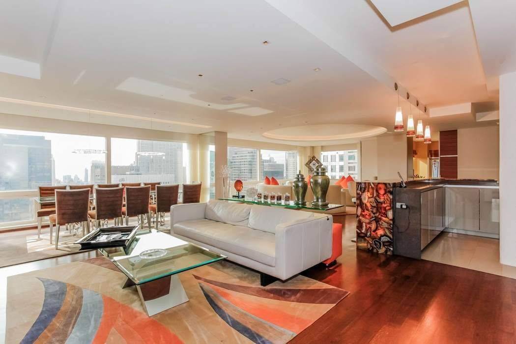 Fully furnished, available 07 01 2025, unit 52AB at Trump Tower, 721 Fifth Avenue, offers an exceptional living experience in the heart of Midtown Manhattan.