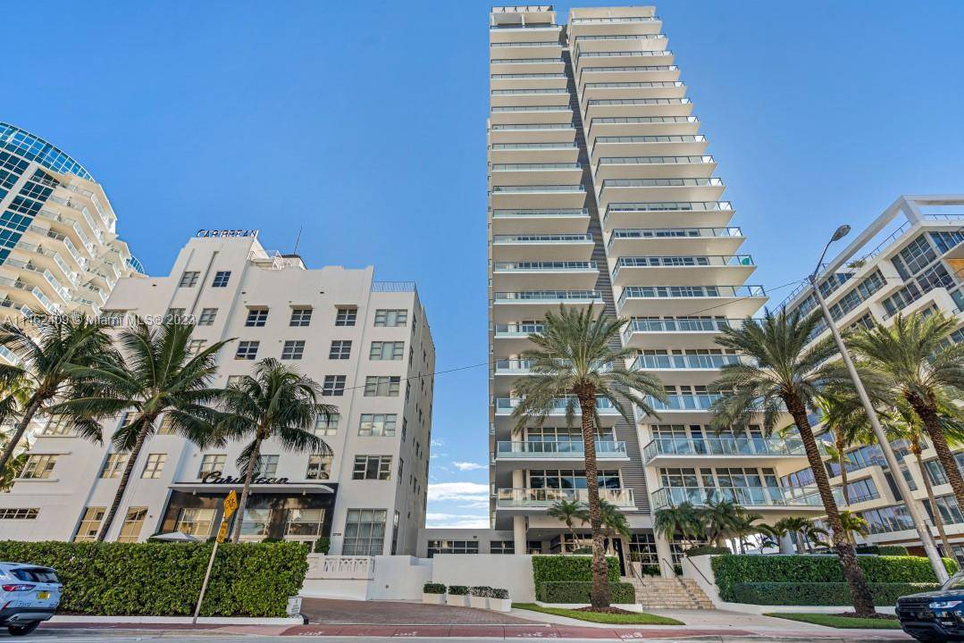 The Caribbean Residences honors its glitzy Art Deco hotel past with historic architecture, original terrazzo floors, and decor reminiscent of the glamour of postwar Miami Beach.