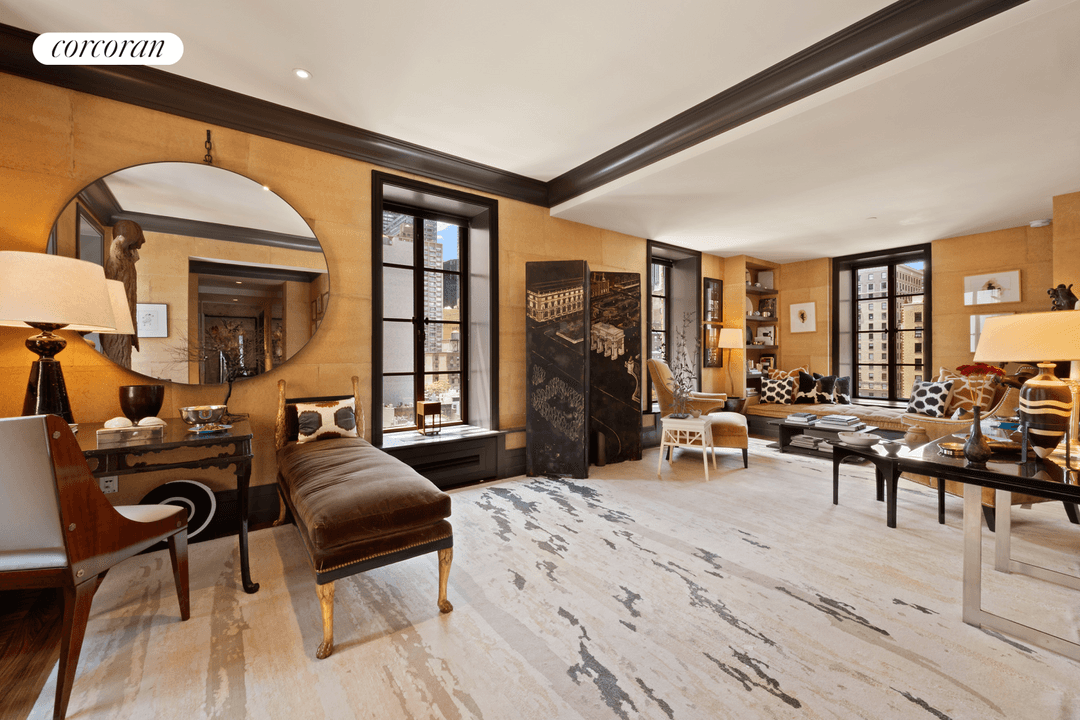 Floating high above Manhattan in one of the Upper East Side's most desirable locations, this elegant and particularly chic split two bedroom apartment wraps four corners and has been meticulously ...