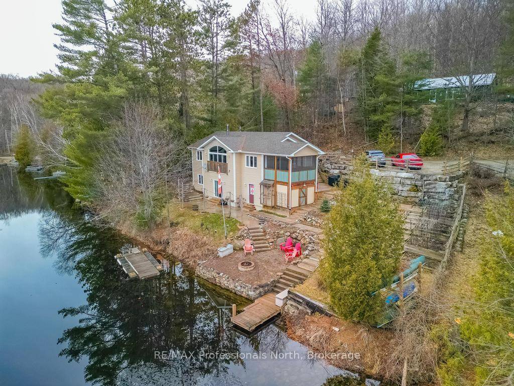 Waterfront property ! ! 1325 Claude Brown Road on BOB LAKE, 15 minutes to Minden, ON.