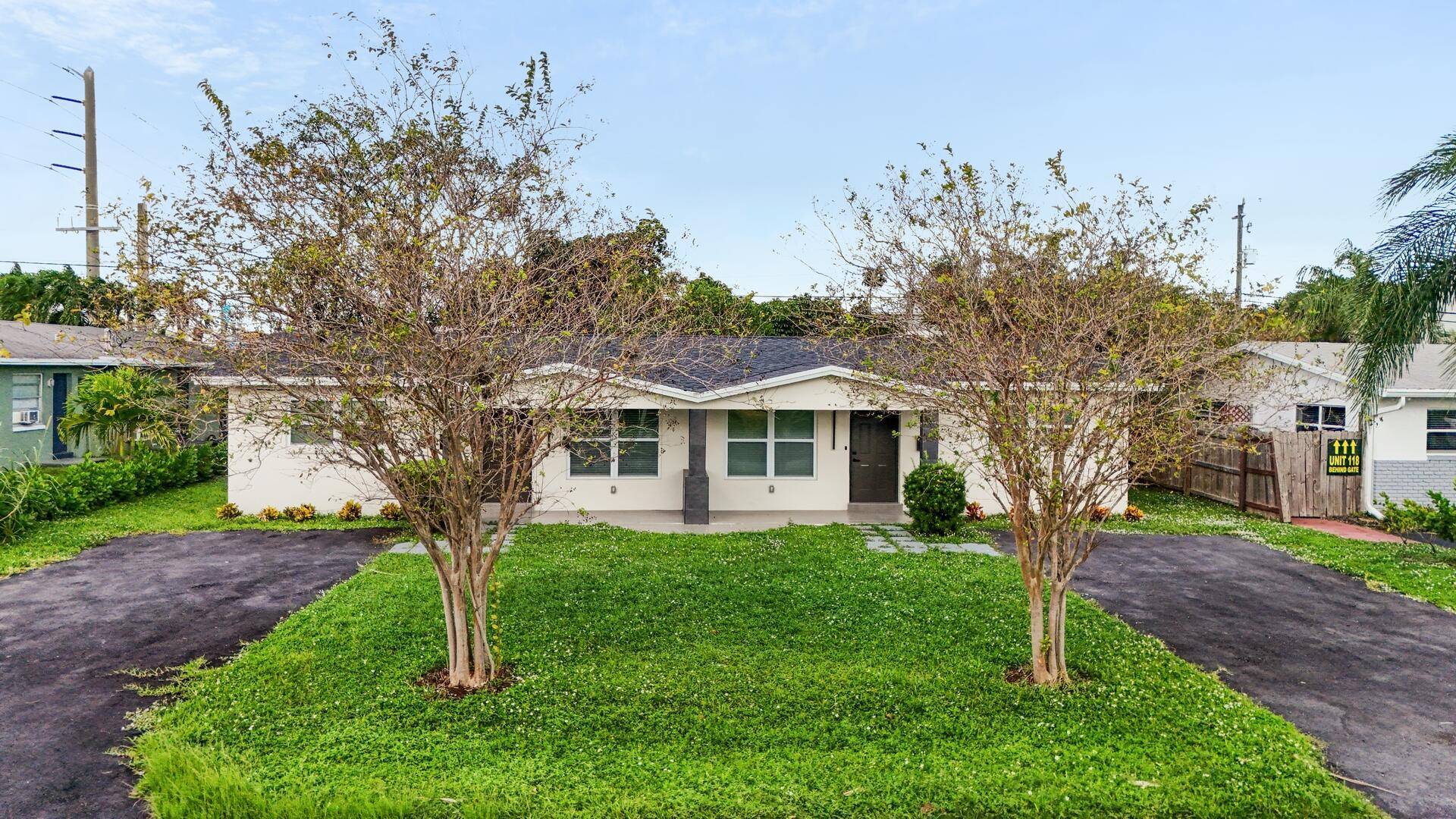 This beautifully redone duplex offers modern living in a quiet, non HOA community.