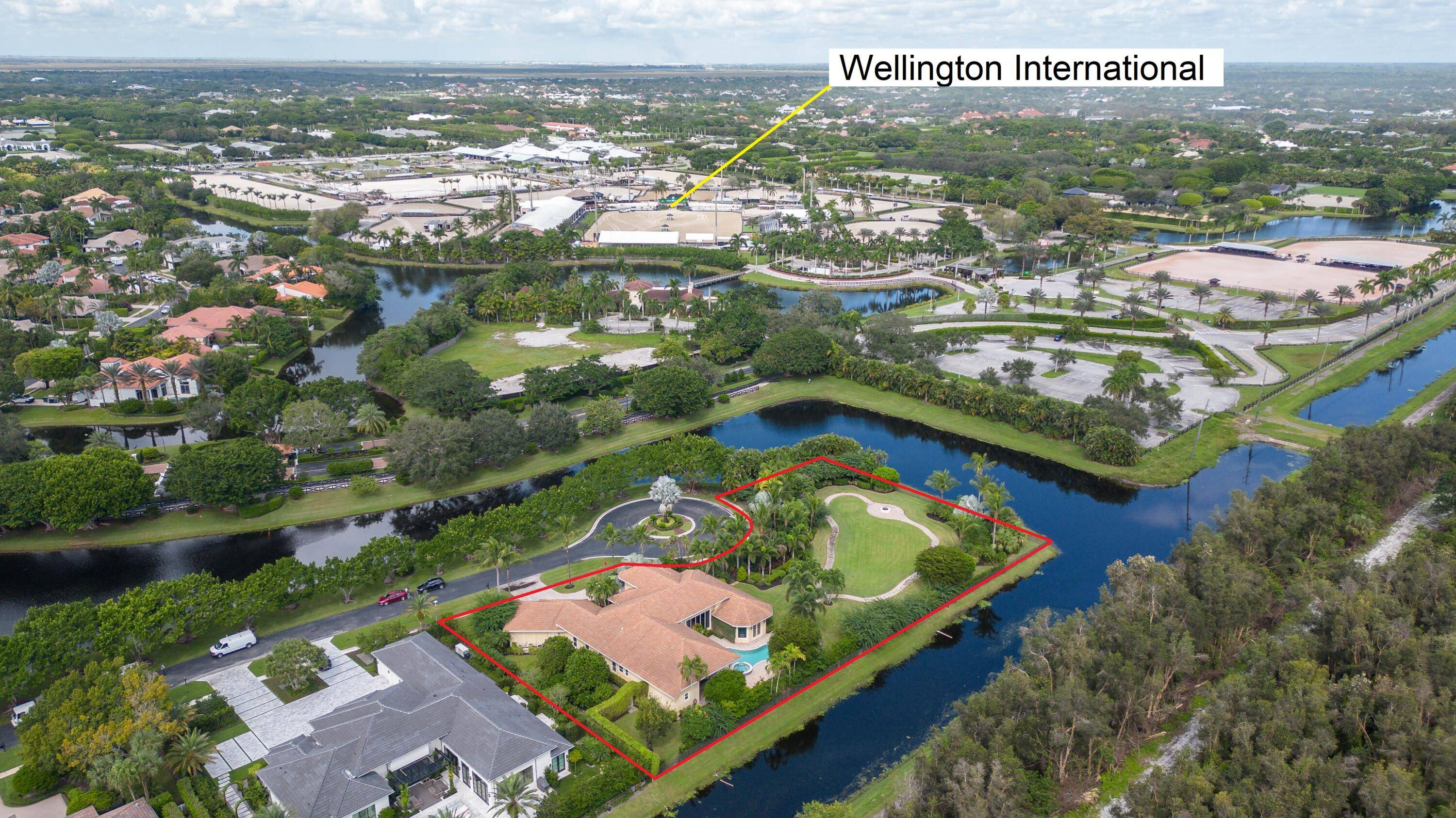 Rare opportunity to live for the season in Wellington's most desirable gated community, the Equestrian Club Estates.