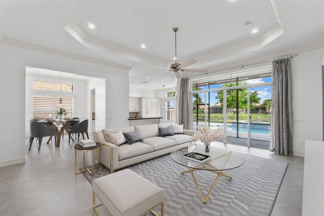 Beautifully appointed 4BR pool home in the sought after 55 community of Valencia Reserve.