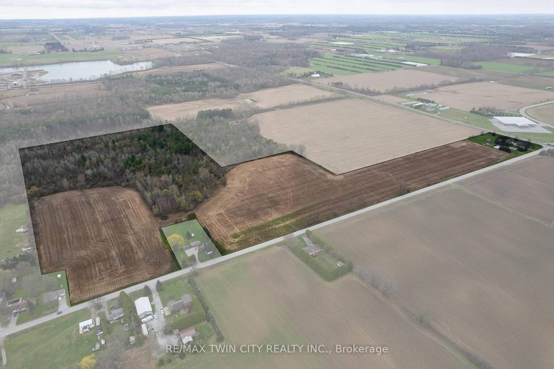 Picturesque 53. 16 acre hobby farm at the intersection of Hwy 24 and Concession 8, just west of Waterford.