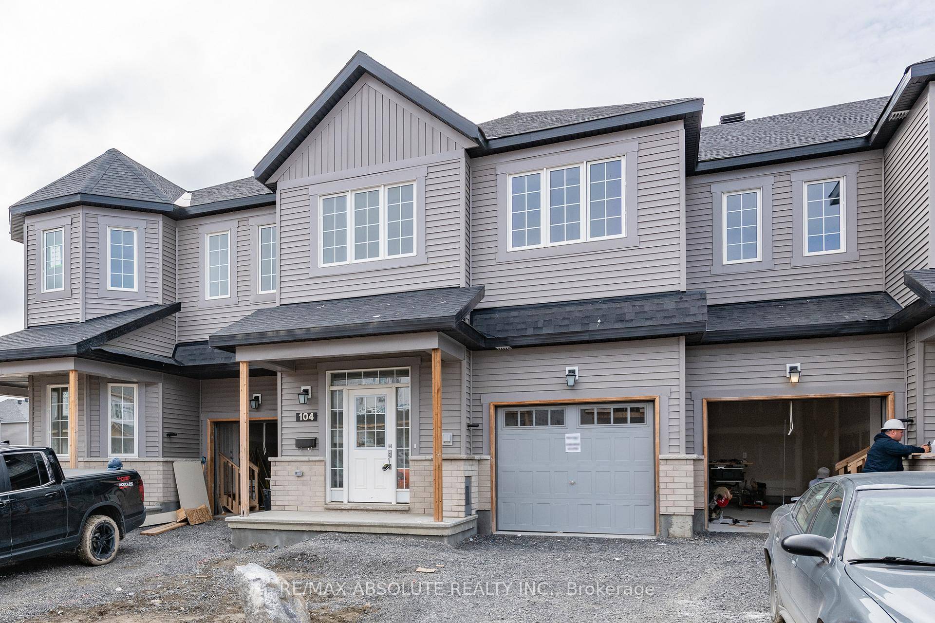 Beautiful home features an open concept main living area complete with a kitchen with island and granite countertops, stainless steel appliances, lots of natural light, vaulted ceilings and more.