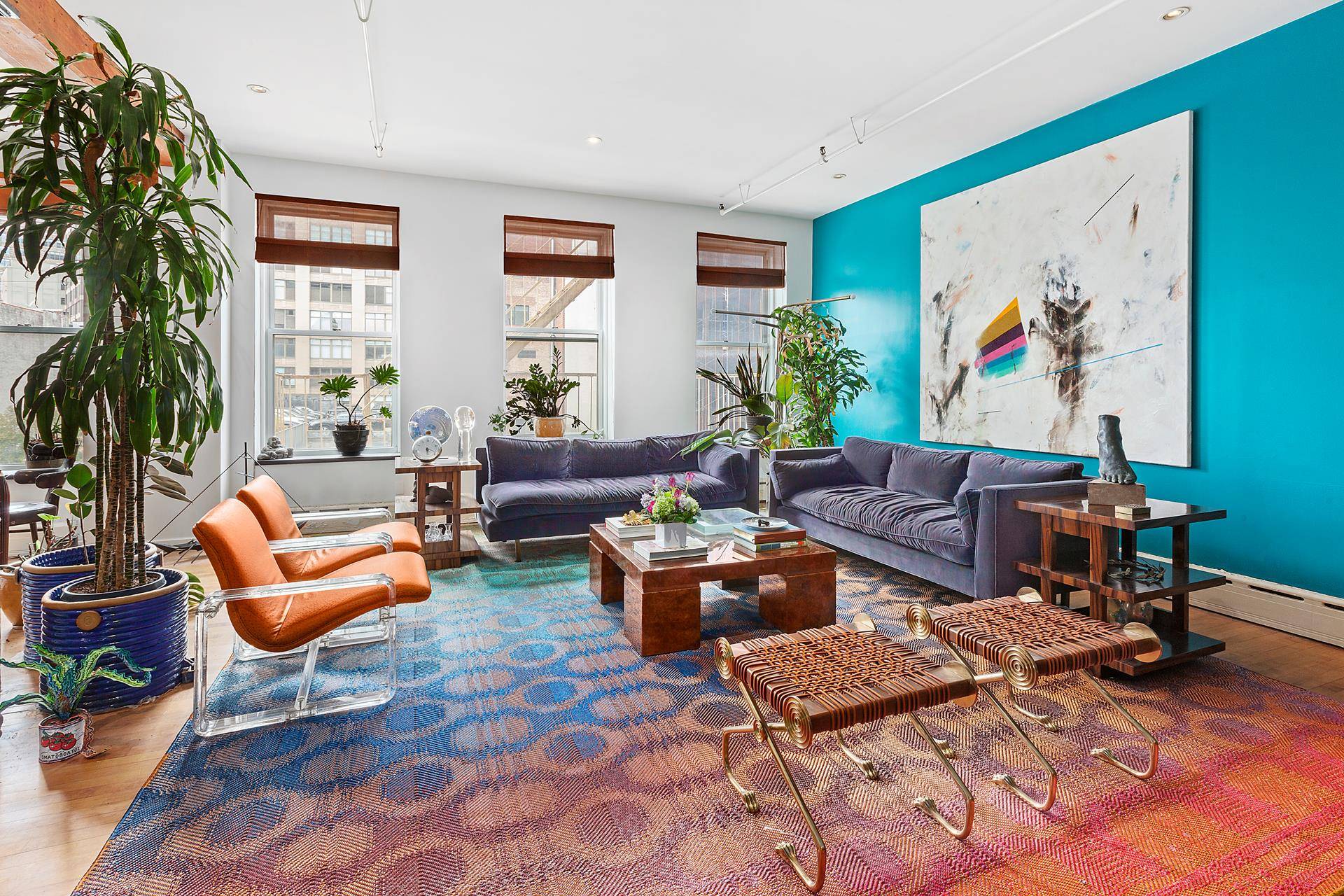 This classic full floor loft w approximately 2, 800 SF incorporates historic detail with modern aesthetic.