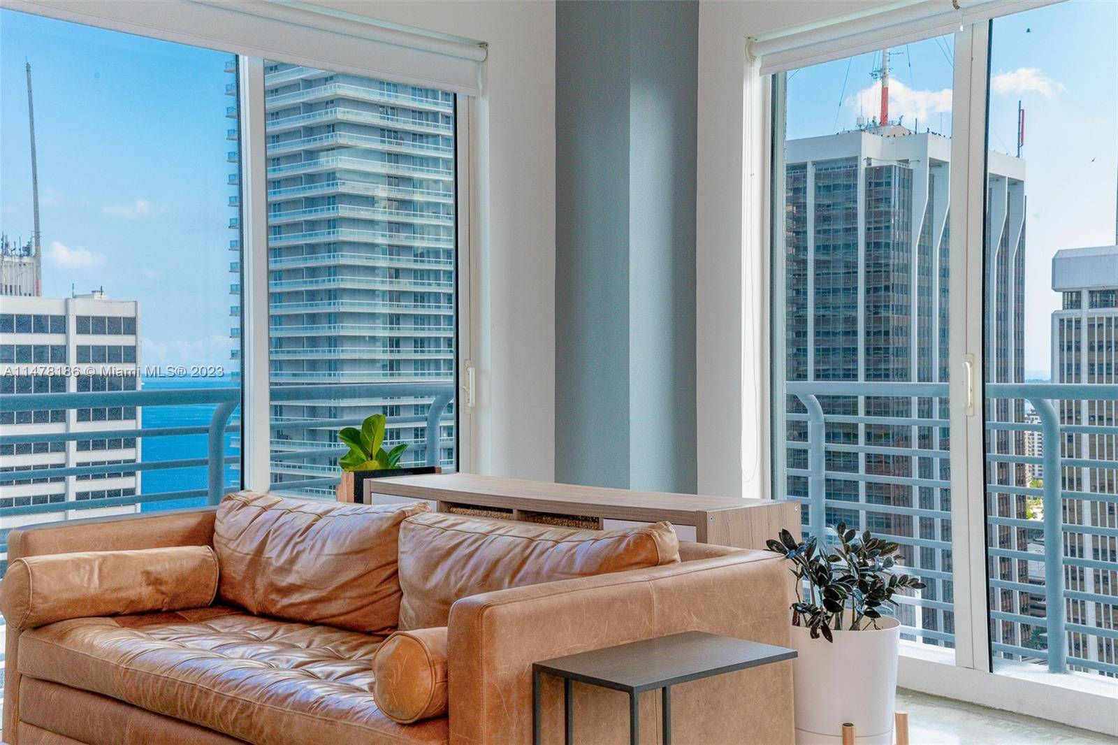 Check out this stunning, fully furnished true 2BD 2BA 02 line corner residence at the desirable The Loft II in the heart of Downtown Miami.