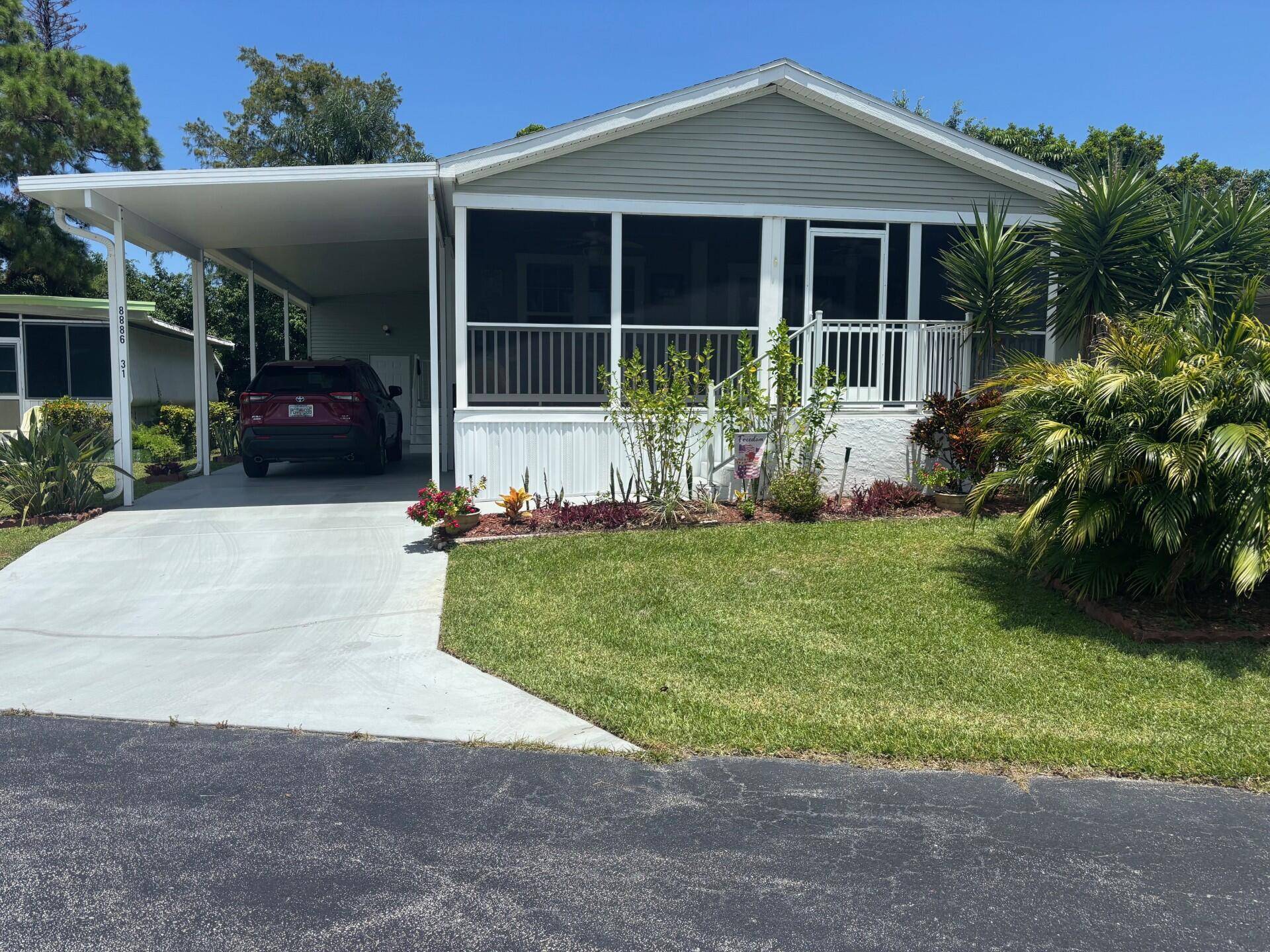 DON'T MISS THE OPPORTUNITY TO SEE THIS BEAUTIFUL HOME WITH 2 BEDROOMS, 2 BATHS AND LARGE ENCLOSED PORCH OFFERING GREAT COMFORT AND SERENITY.