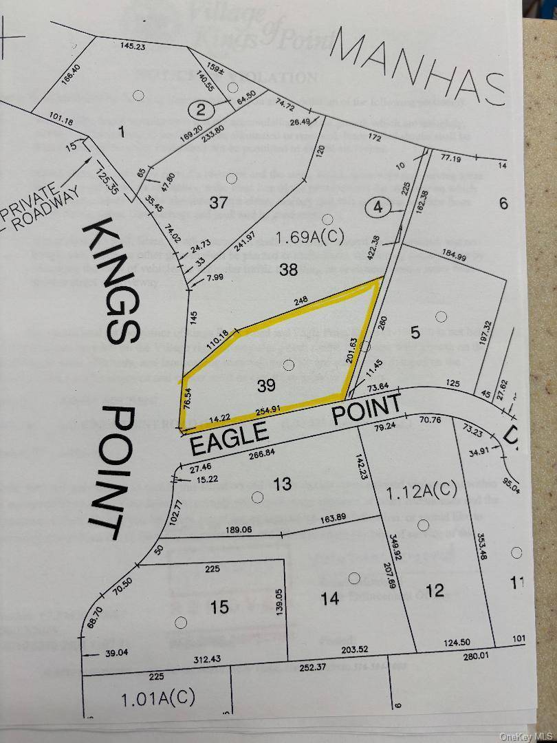 Kings Point Spectacular West Side Water Views.